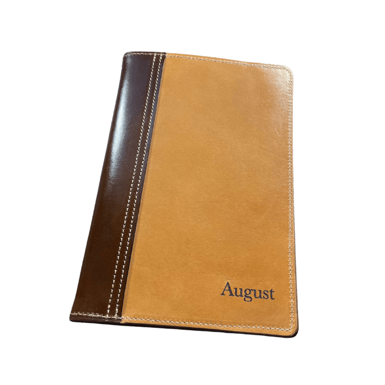 Handcrafted leather piece